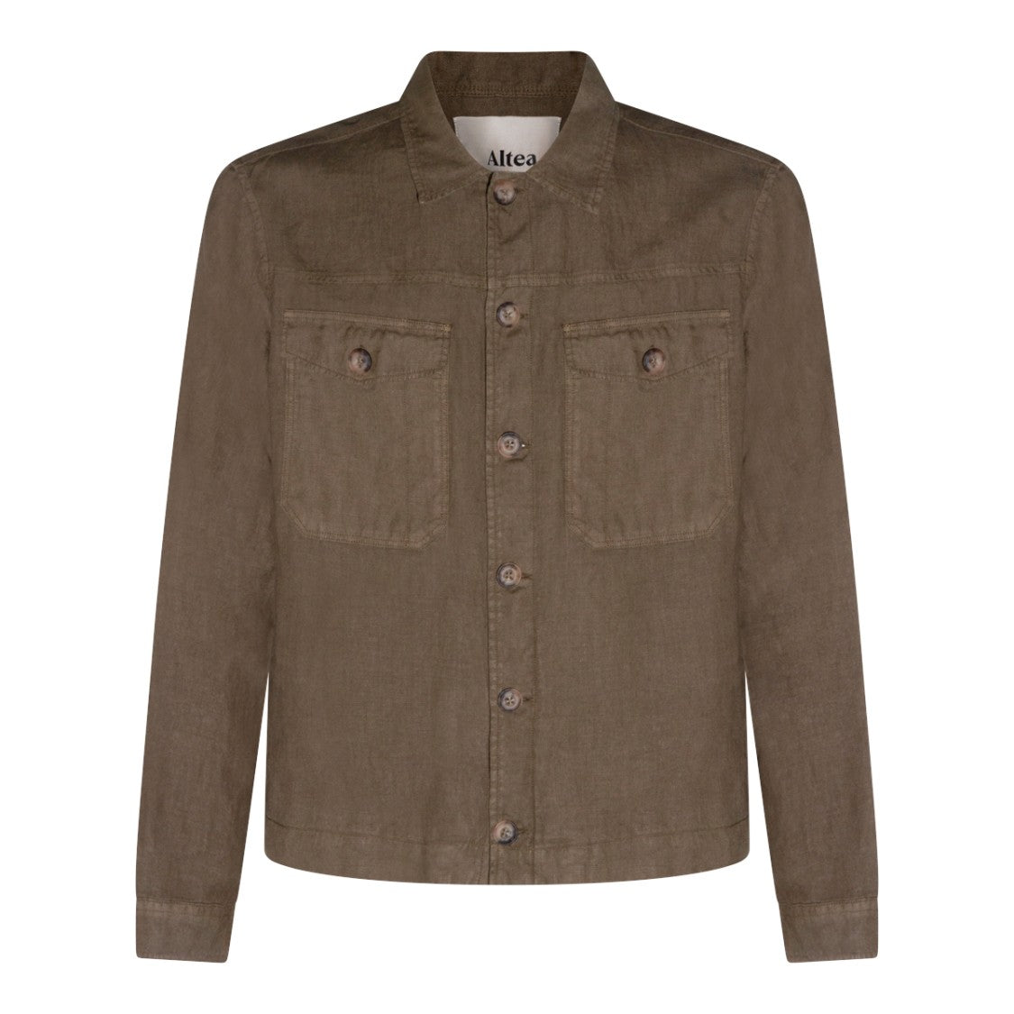 Altea Green Linen Casual Jacket
