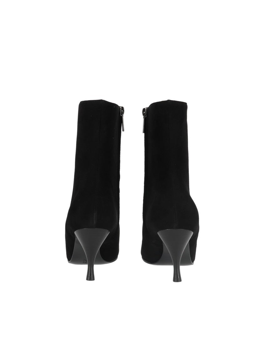 Sergio Levantesi Black Jodi67 Pointed-Toe Suede Ankle Boots