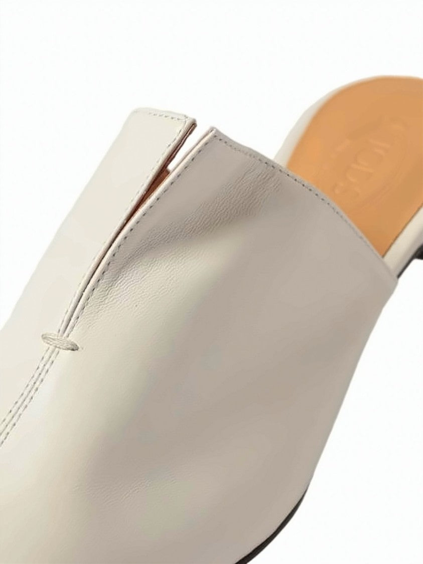 Tod's Pointed Toe Mules With Low Kitten Heel