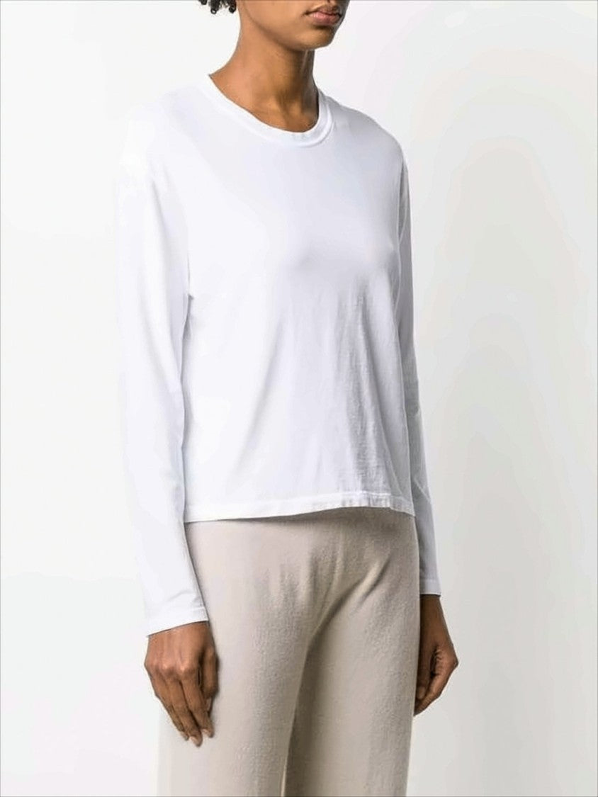 James Perse Long-Sleeved Crew Neck Top With Design
