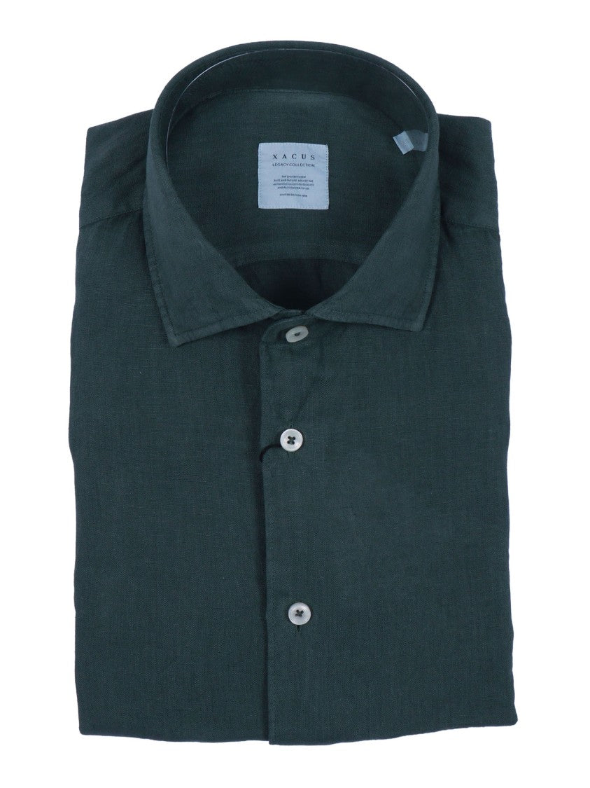 Xacus Camicia Long Sleeve Linen Shirt