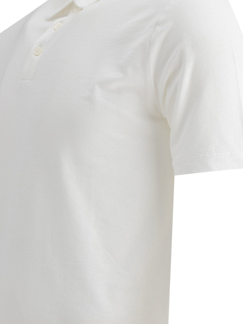 Zanone White Polo Shirt With Classic Design