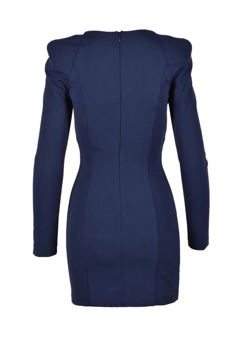 Aniye By Fitted Mini Dress With Deep Square Neckline