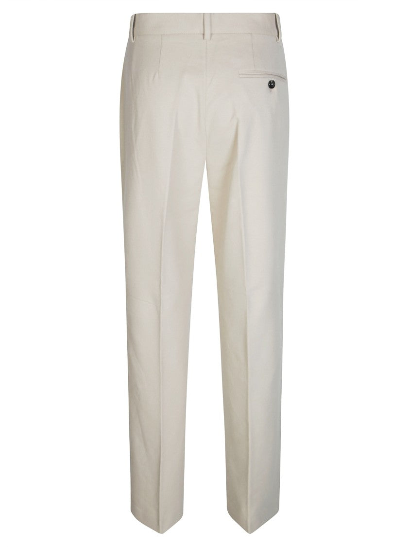 Circolo Tailored Mid-Rise Straight-Leg Pants