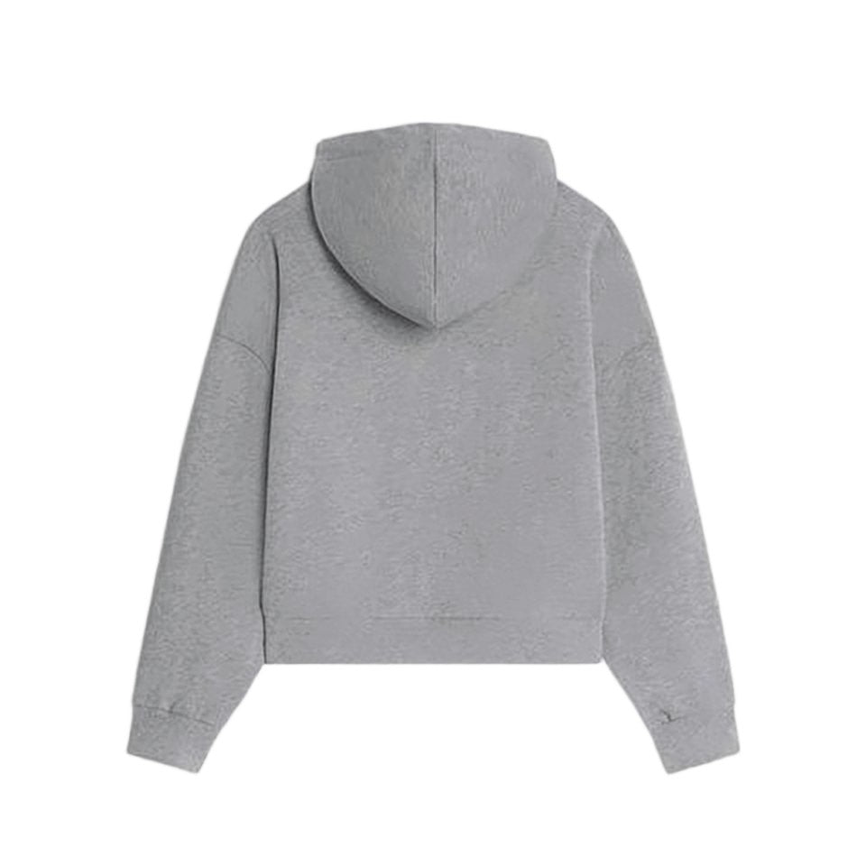 Celine Relaxed Fit Grey Hoodie With Drawstring Hood