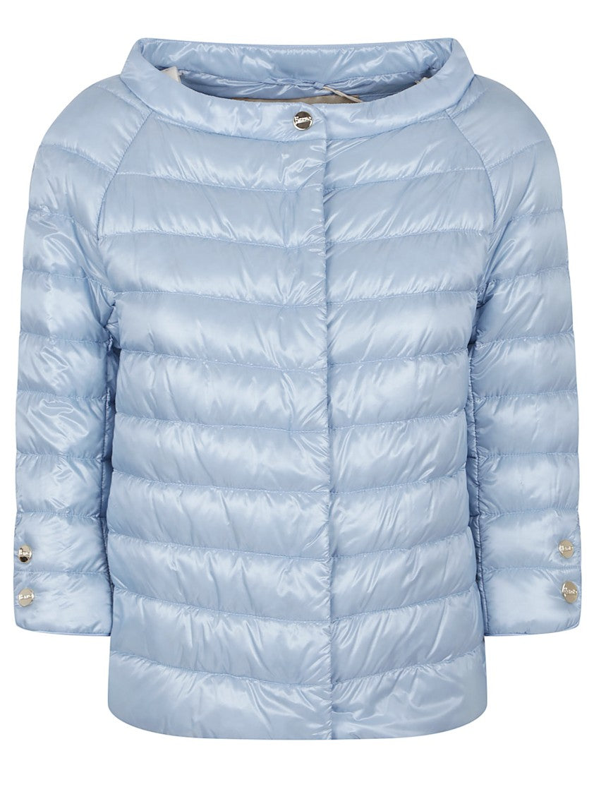 Herno Lightweight Padded Jacket With Boat Neckline