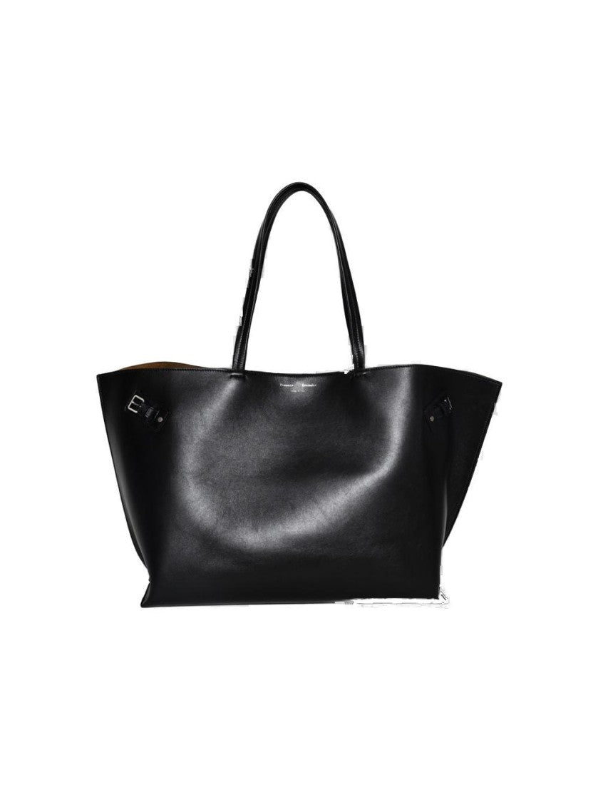 Proenza Schouler Days Carryall In Smooth Calf Leather Black