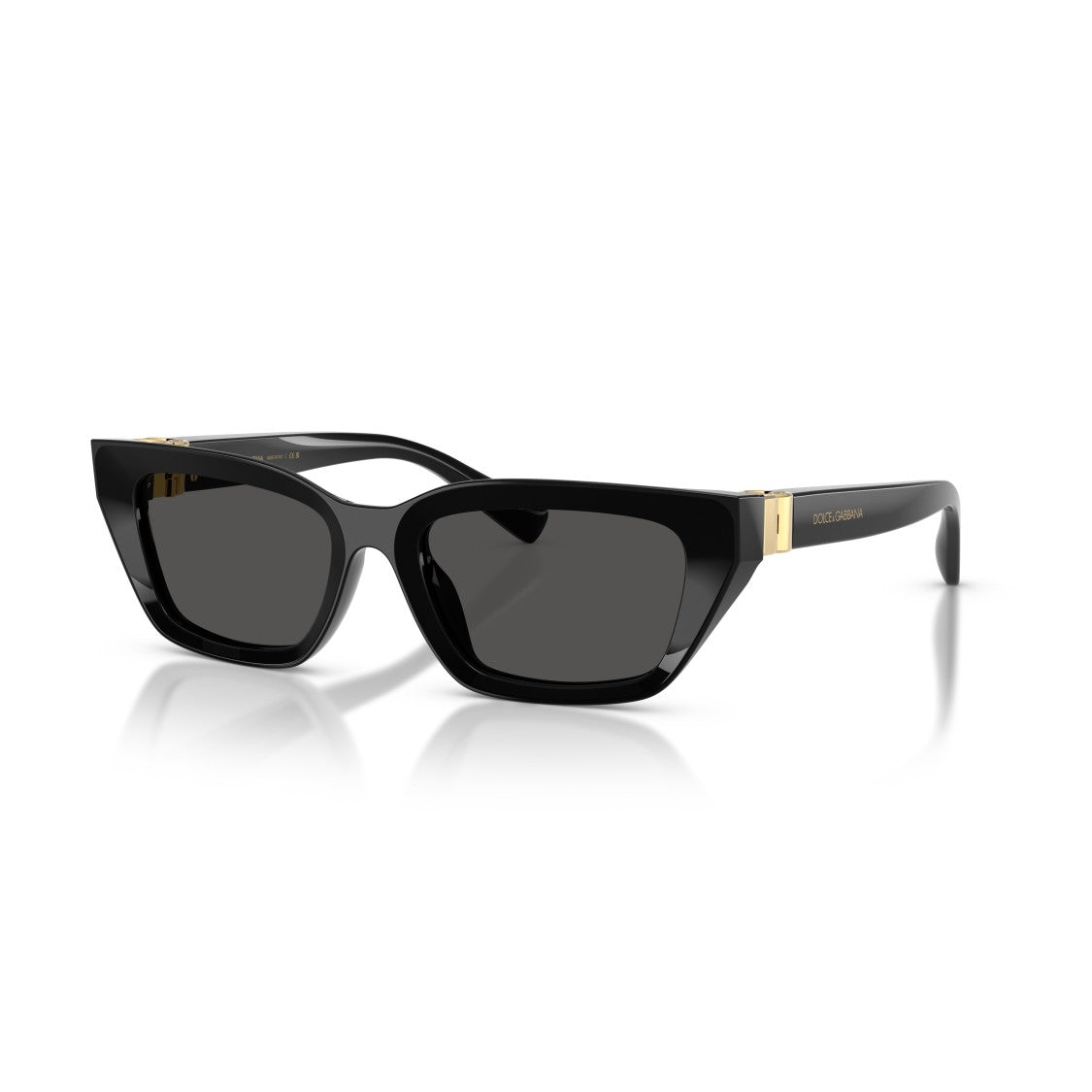 Dolce & Gabbana 0Dg4532 Rectangular Sunglasses With Glossy Black Frame