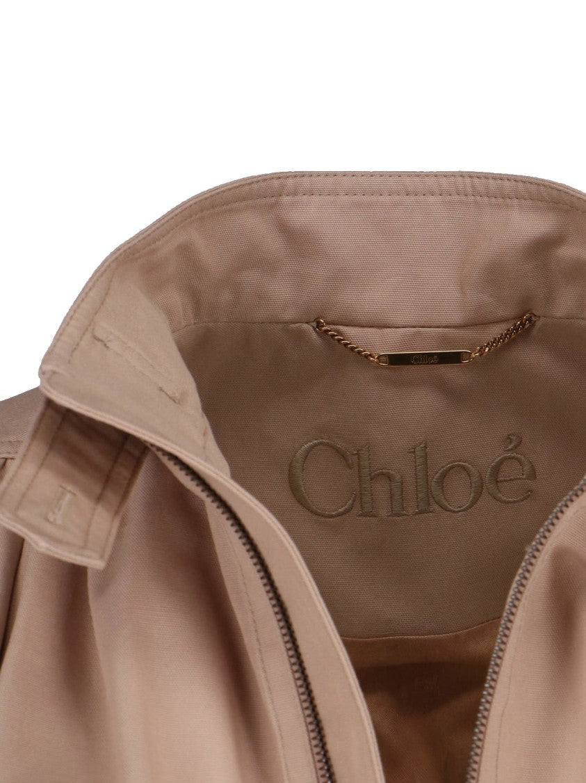 Chloé Tailored Brown Jacket With Structured Collar