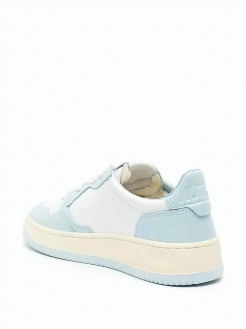 Autry Low-Top Sneakers In Pastel Blue And White With Perforated Detailing