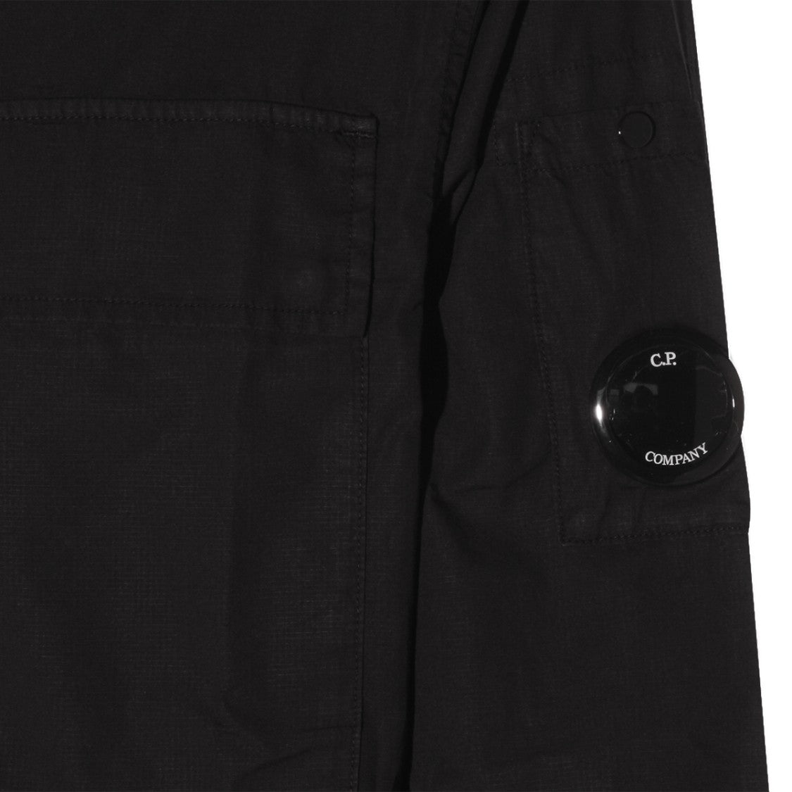 C.P. Company Long-Sleeve Black Shirt With Stand Collar
