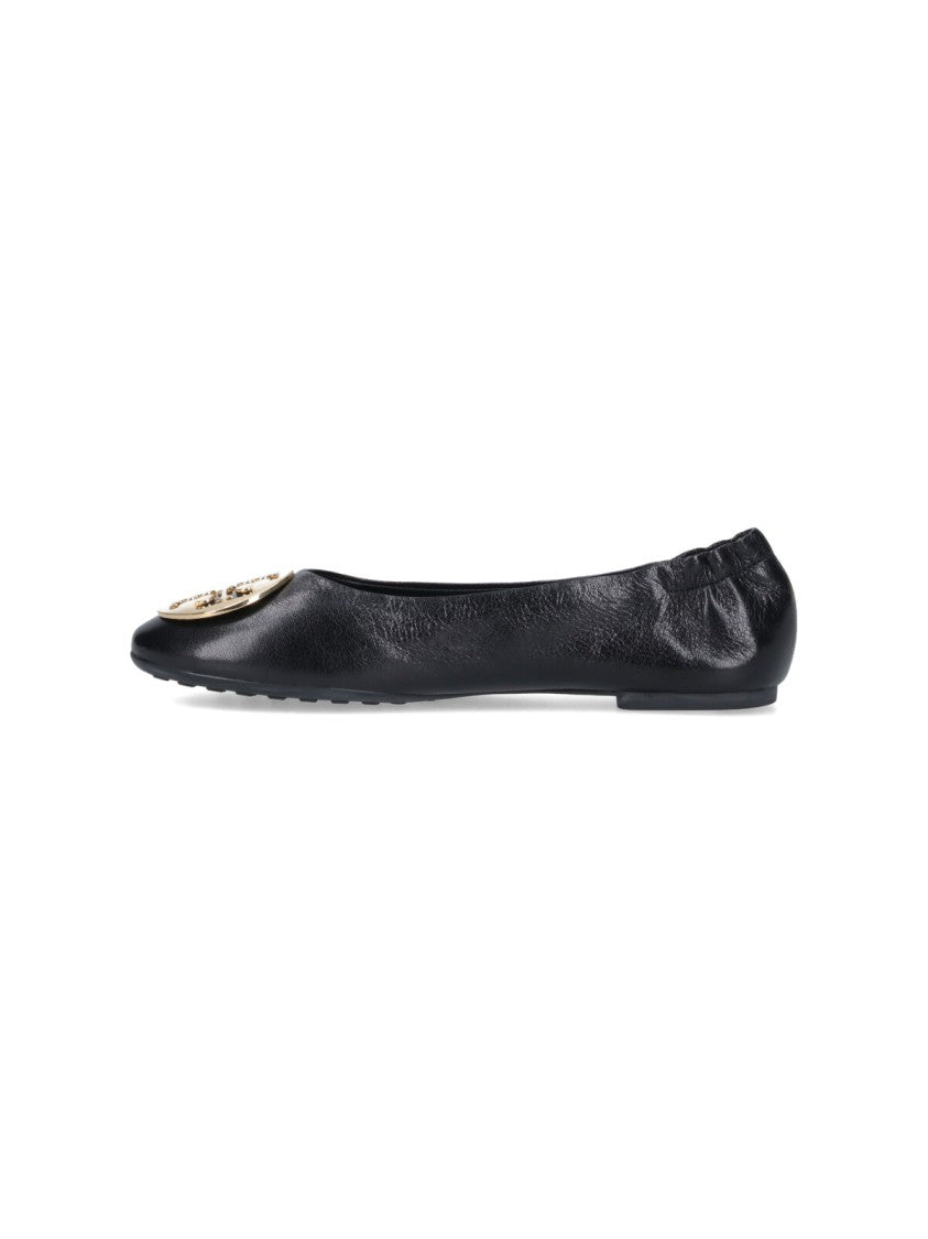 Tory Burch Claire Ballerinas – Black