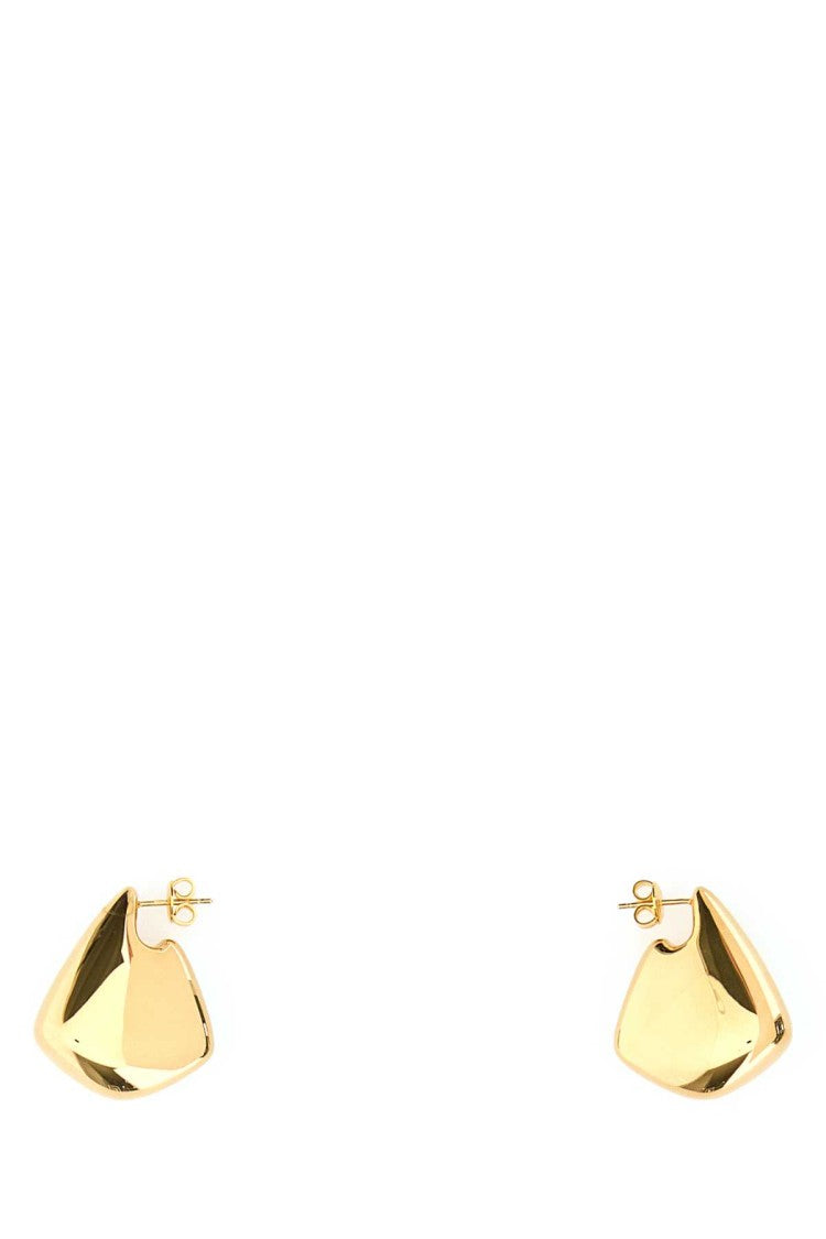 Bottega Veneta Gold Silver Small Finn Earrings