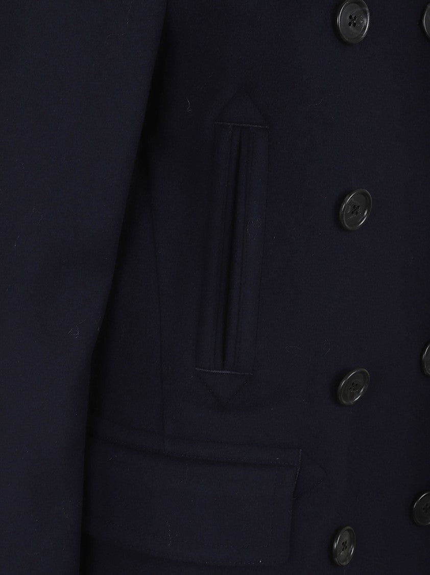 Polo Ralph Lauren Double-Breasted Wool Picot Coat