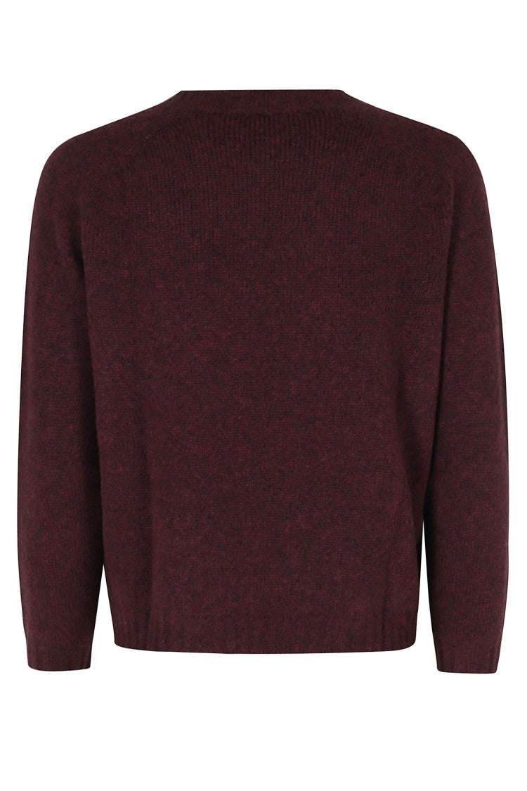 Roberto Collina Crew-Neck Sweater With Three-Quarter Sleeves And Ribbed Cuffs