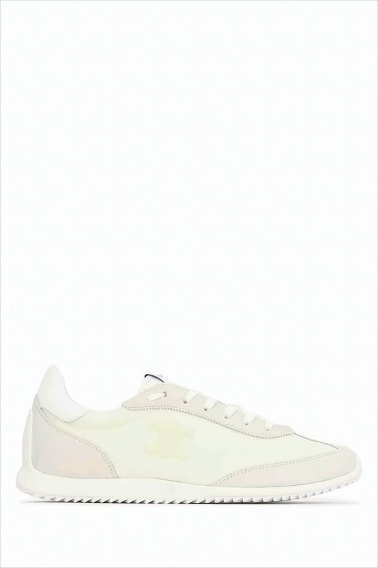 Celine Minimalist Low-Top Sneakers In Textile And Suede