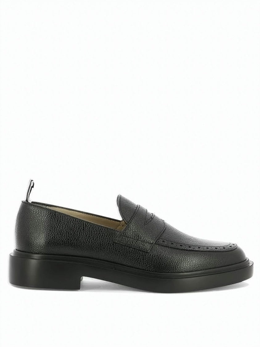 Thom Browne Classic Textured Leather Loafers