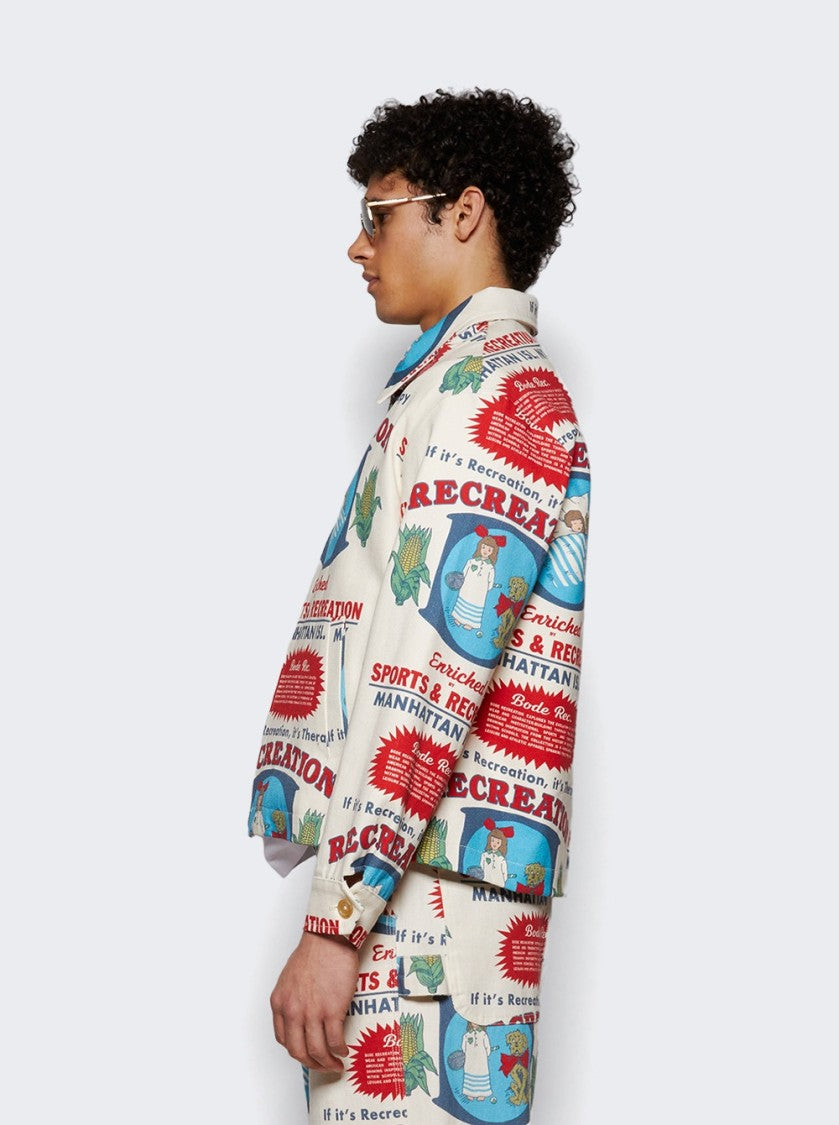 Bode Enrichment Jacket White And Multicolor