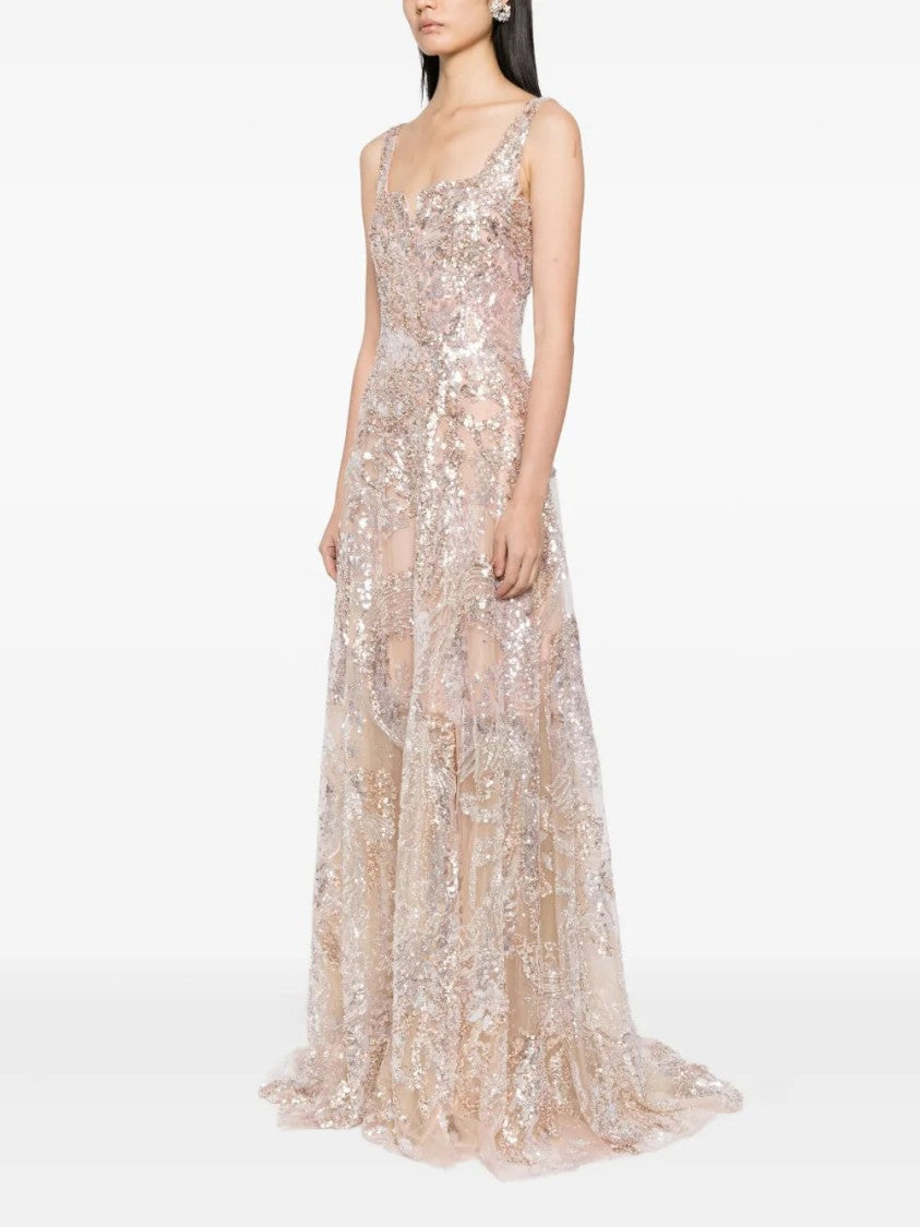 Saiid Kobeisy Embroidered Long Dress