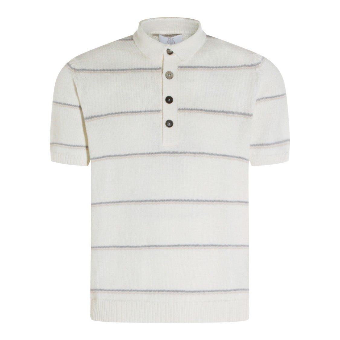 Eleventy Short-Sleeve Polo Shirt With Textured Knit And Refined Details