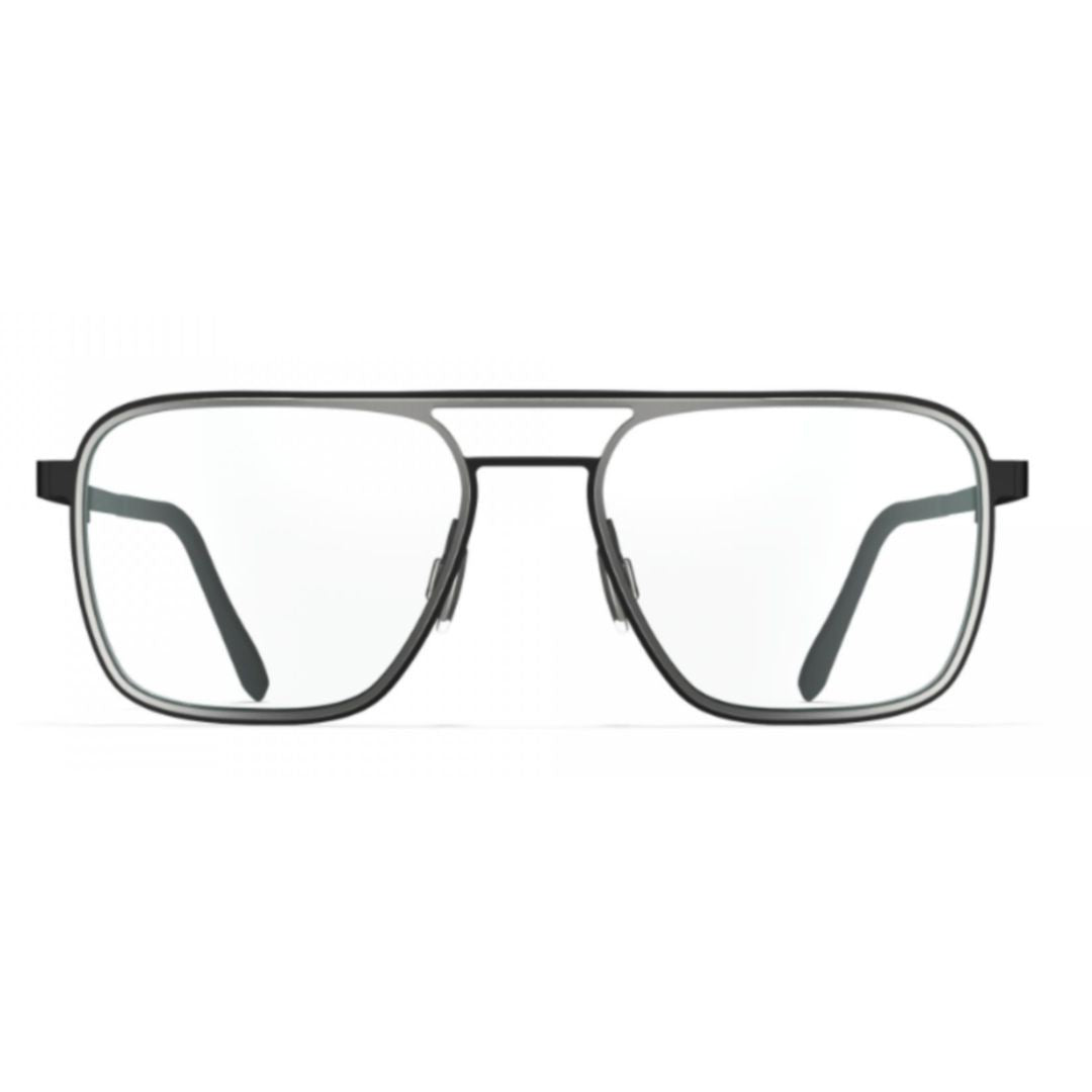 Blackfin Bf868 Ventura Rectangular Frame Beta-Titanium Eyeglasses With Double Bridge Design