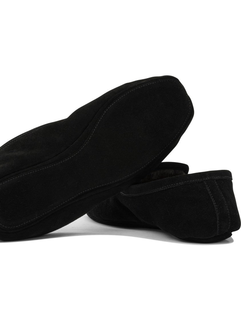Henderson Baracco Classic Black Suede Loafers With Minimalist Design