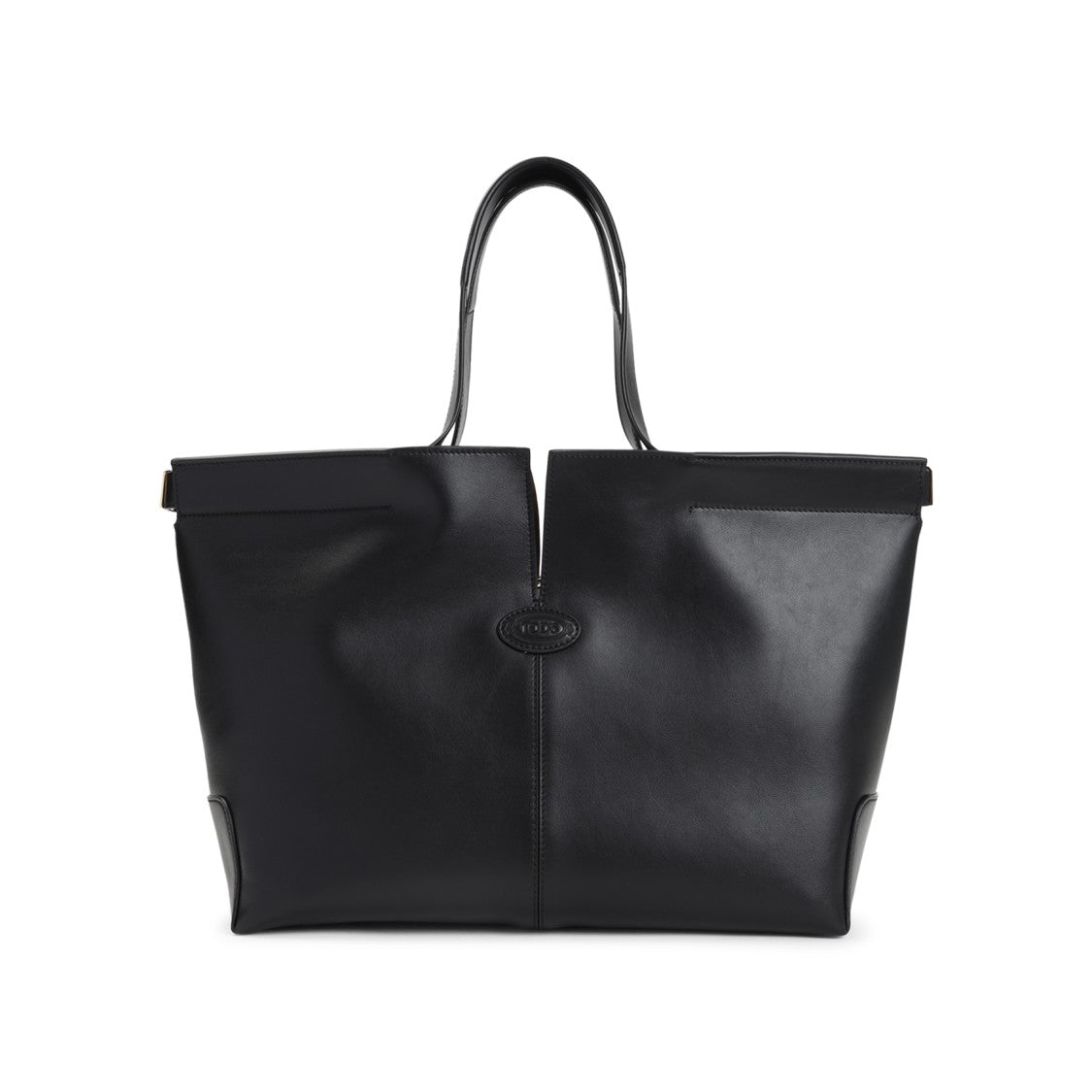 Tod's Di Bag Folio Black Leather Shoulder Bag
