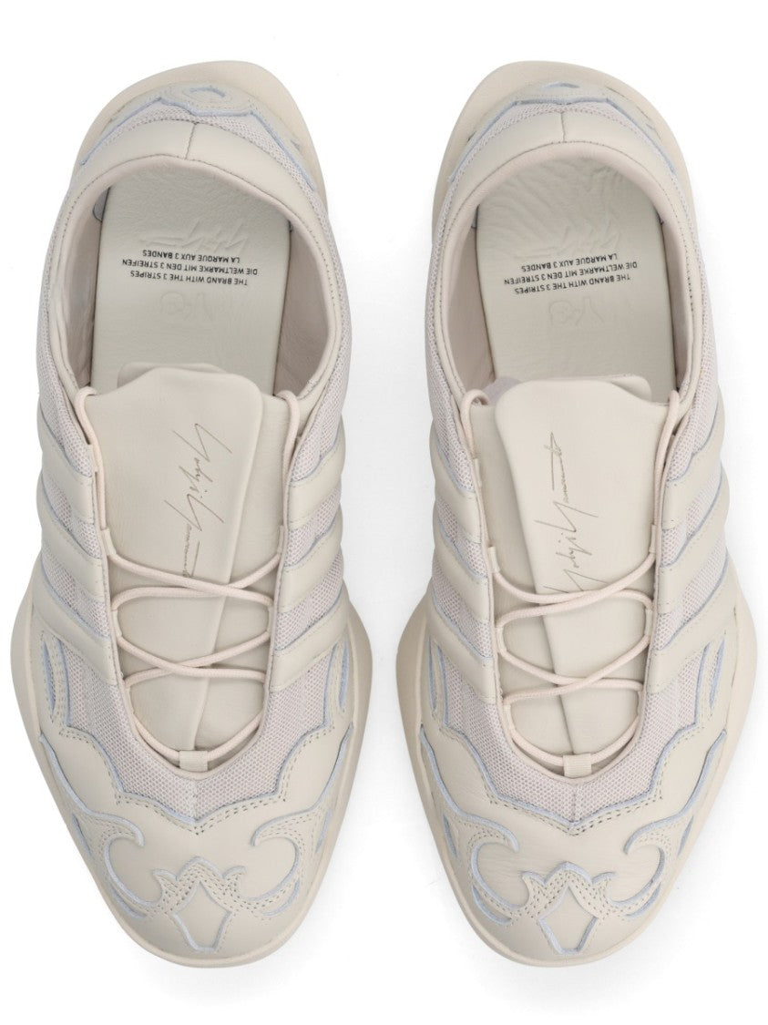 Y-3 Regu 2002 Leather Mesh Sneakers