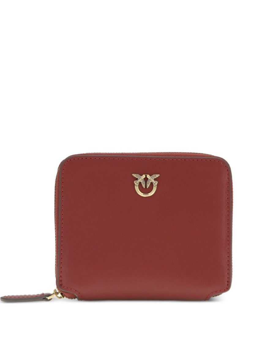 Pinko Brown Leather Gold-Tone Wallet