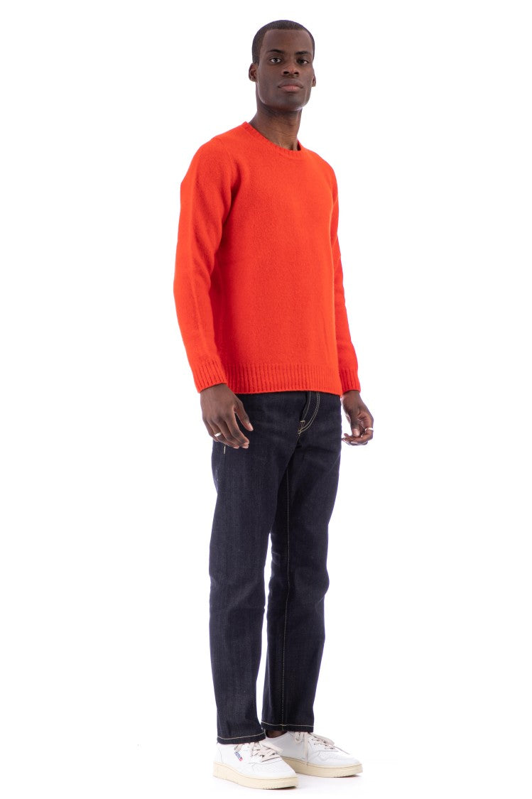 Drumohr Brushed Wool Crewneck Sweater