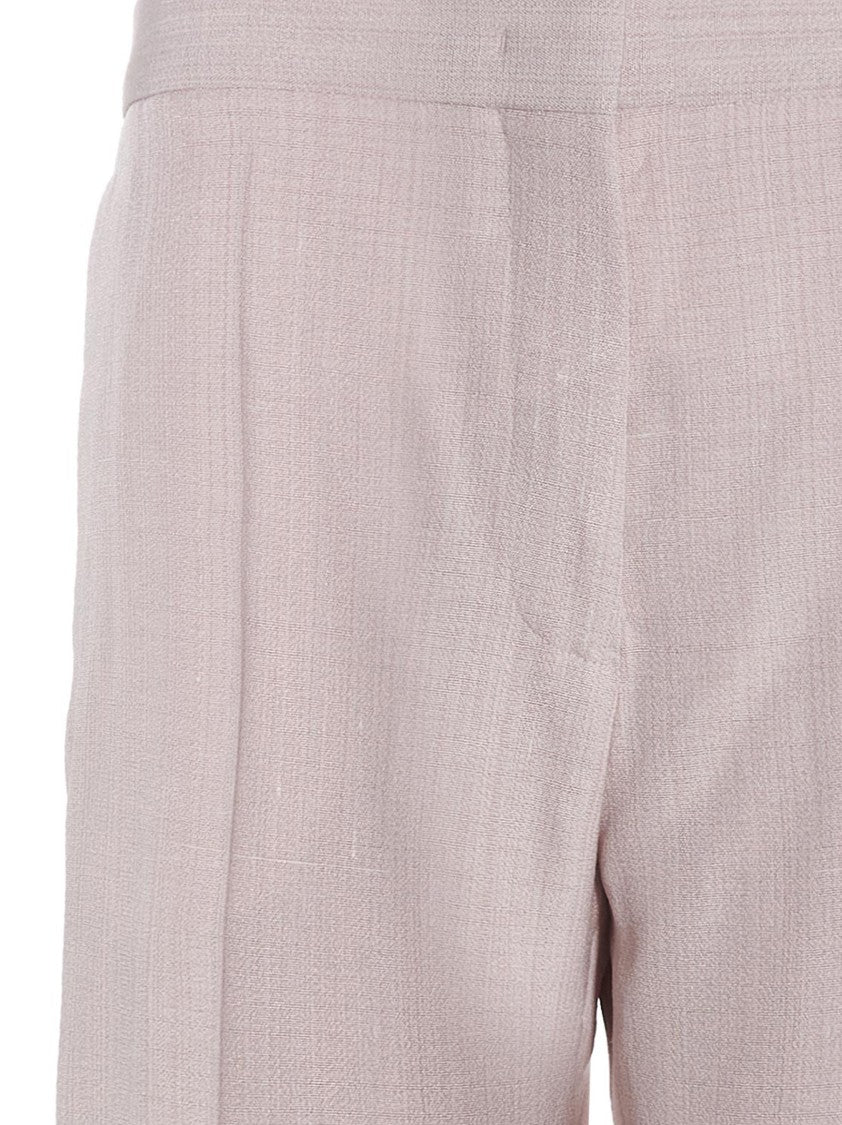 Jil Sander Refined Slim Pants In Viscose And Silk Blend