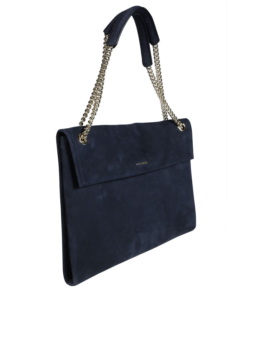Orciani Nabucco Midi Suede Shoulder Bag
