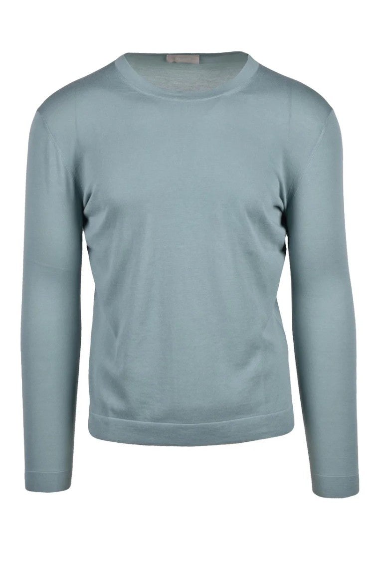 Drumohr Aqua Green Crew Neck Sweater
