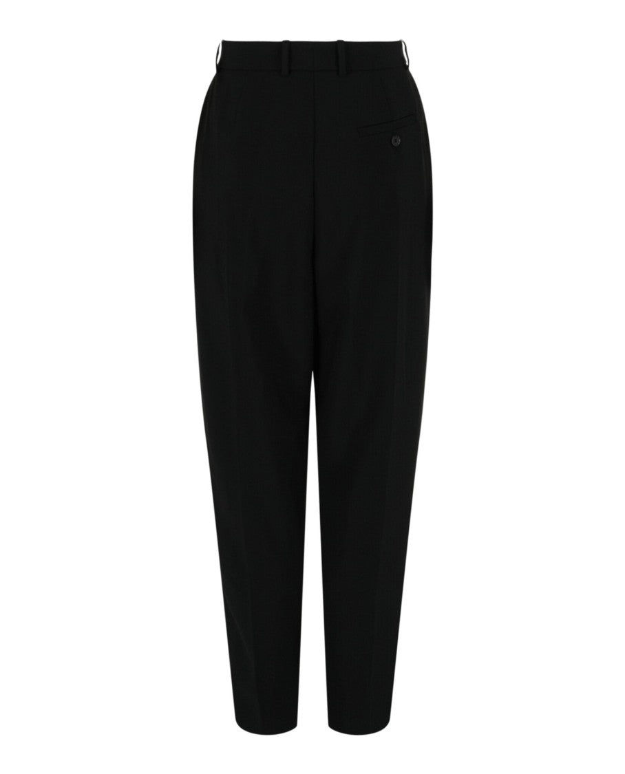 Alexander Mcqueen Pleated Wool Trousers With Tailored Silhouette