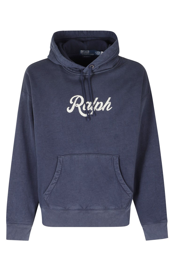 Polo Ralph Lauren Dark Cobalt Hooded Vintage Fleece Sweatshirt