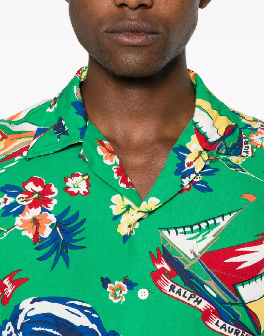 Polo Ralph Lauren Surfer Bear Logo Short Sleeve Shirt