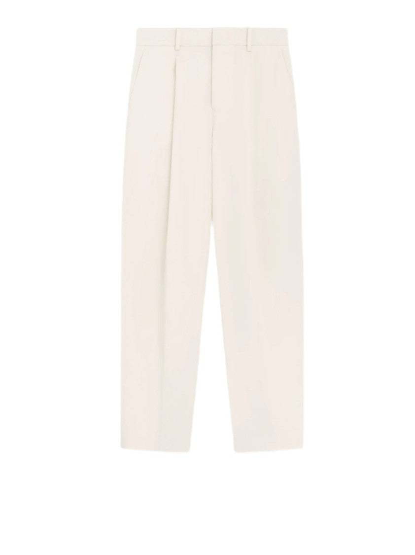 Pt0w High-Waisted Minimalist Trousers With Tailored Pleats