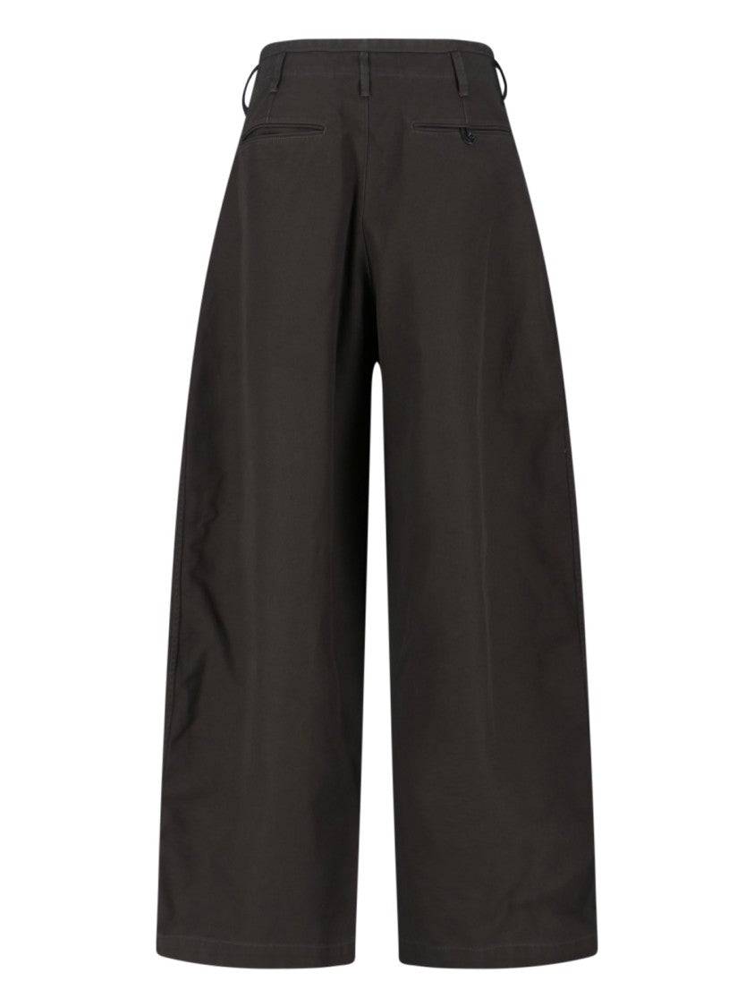 Lemaire Wide-Leg Pants – Brown