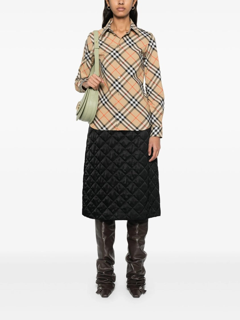 Burberry Beige Vintage Check Organic Cotton Shirt