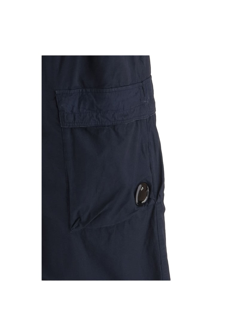 C.P. Company Navy Cotton Multi-Pocket Drawstring Pants