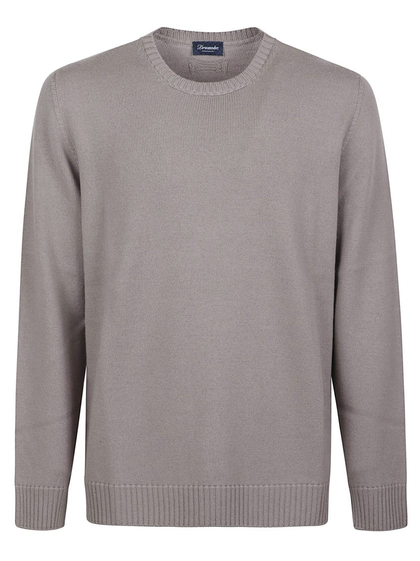 Drumohr Round Neck Merino Wool Sweater