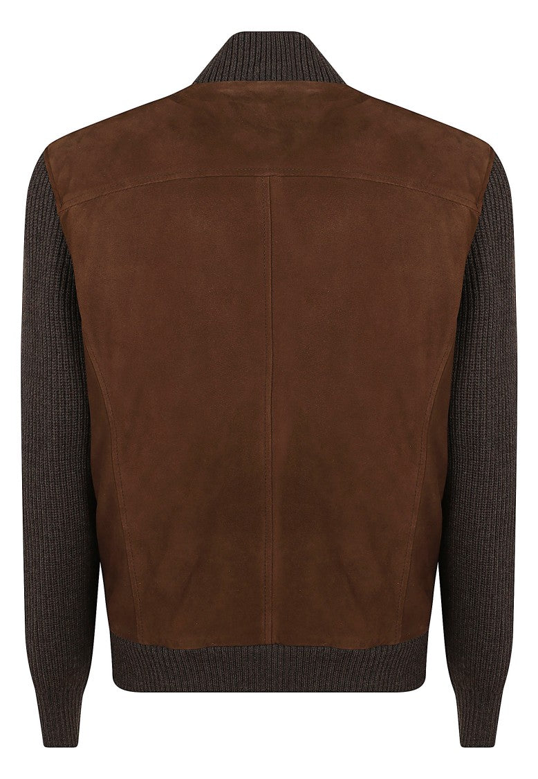 Barba Napoli Brown Lamb Sj Suede Jacket