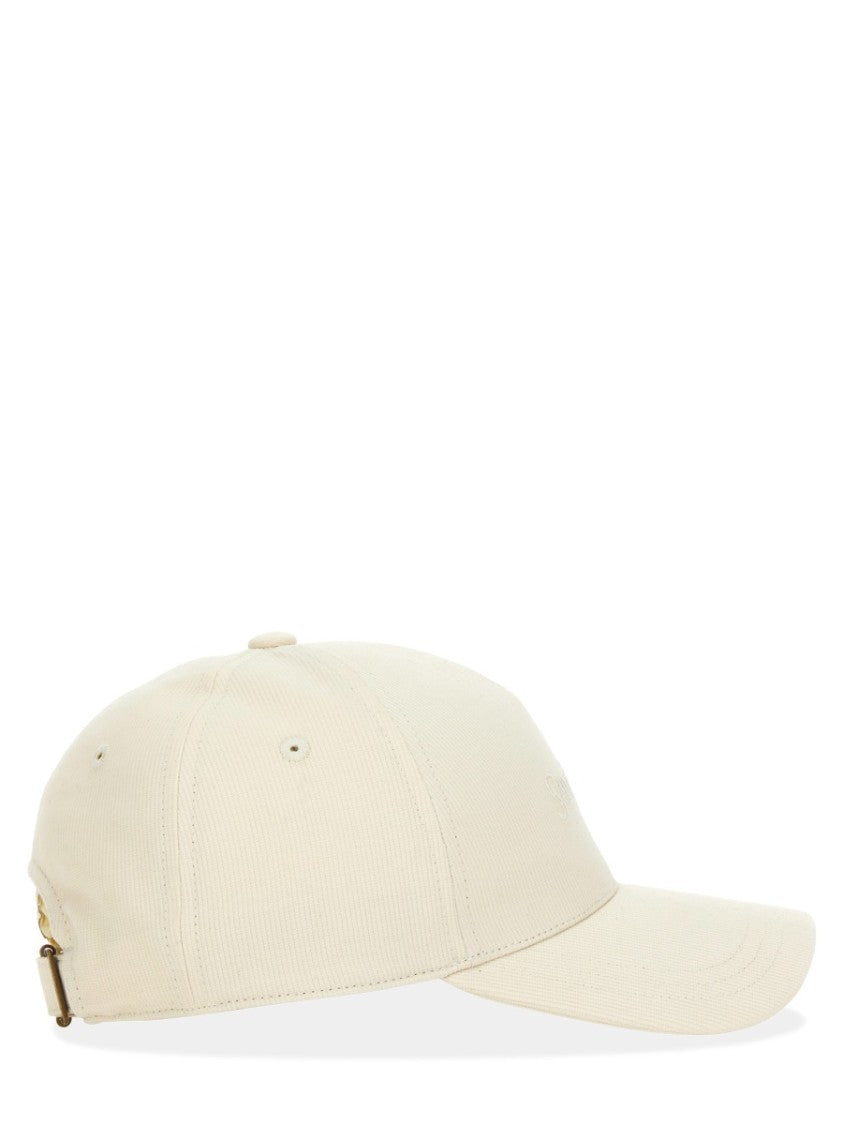 Saint Laurent Structured Baseball Hat With Signature Logo