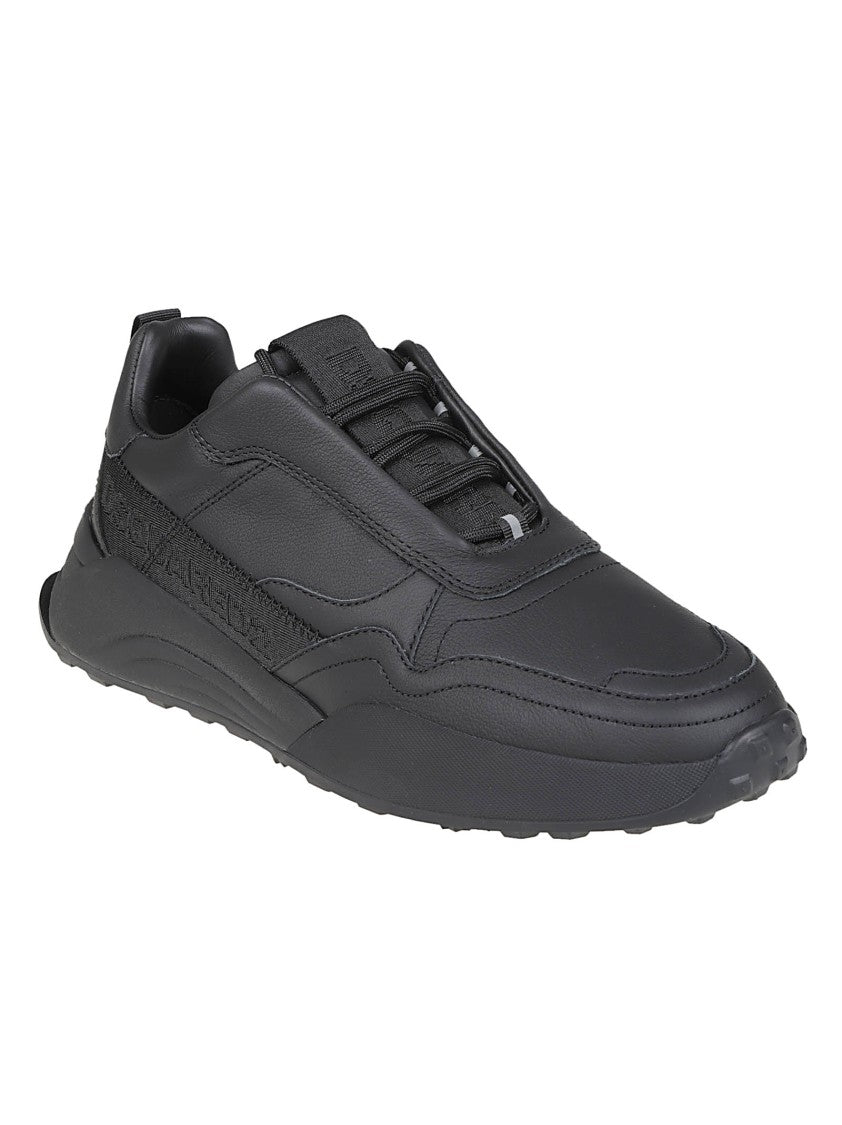 Dsquared2 Black Flow Lace-Up Low-Top Calf Leather Sneakers