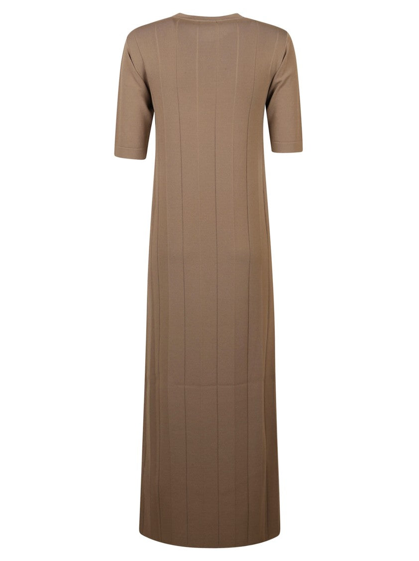 Max Mara Long Ribbed Maxi Dress