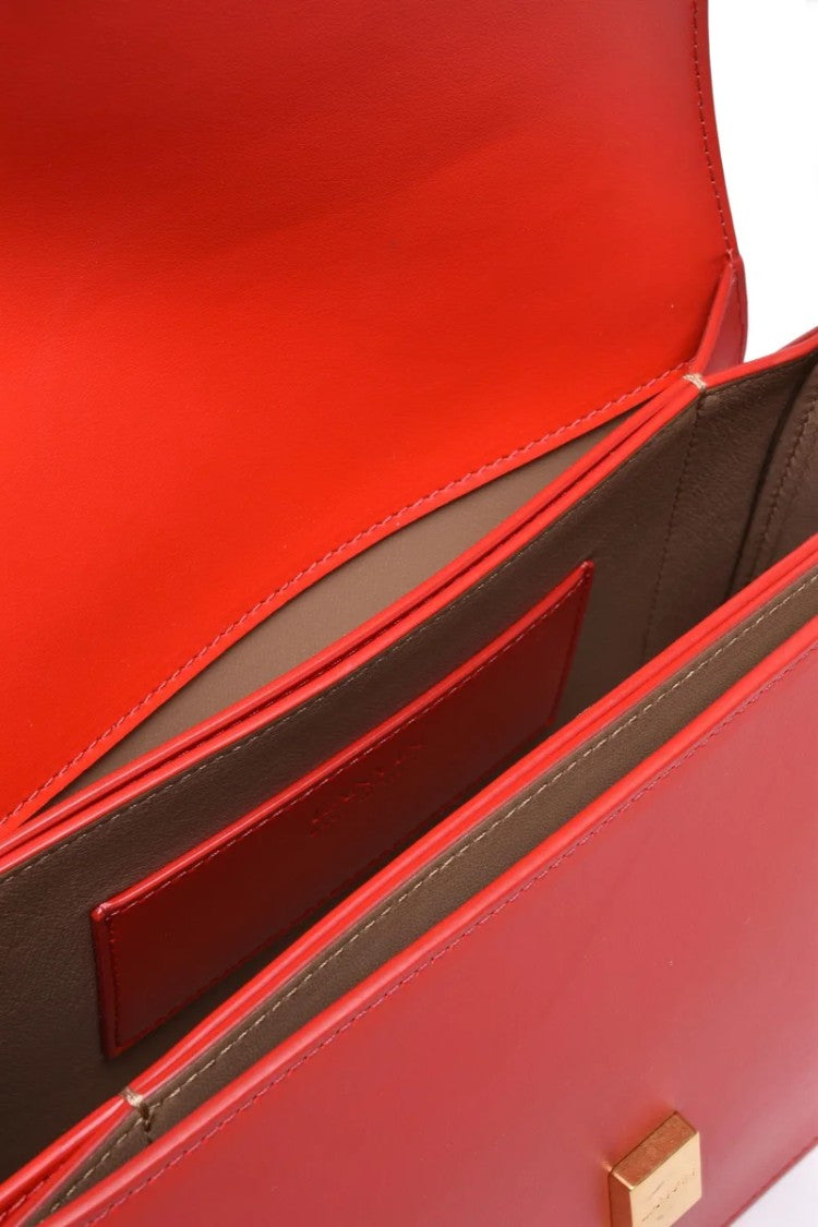 Lanvin Leather Shoulder Bag - Red