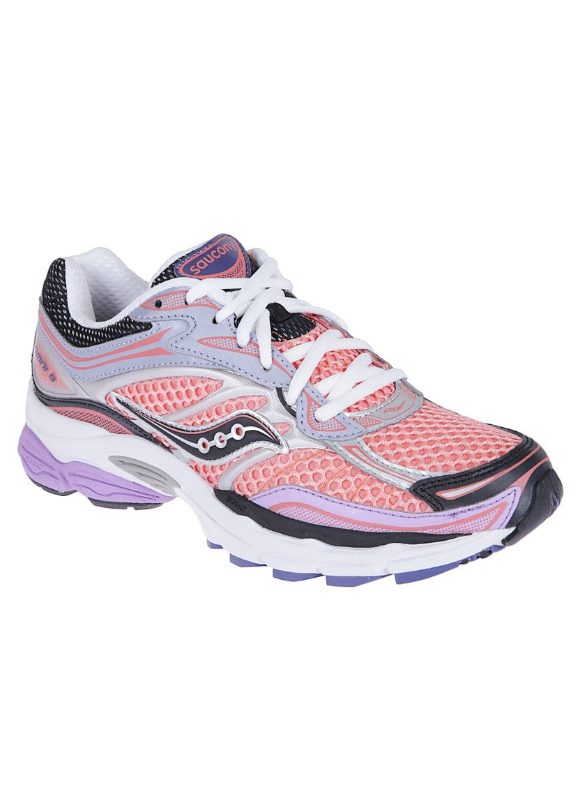 Saucony Technical Fabric And Leather Athletic Sneakers
