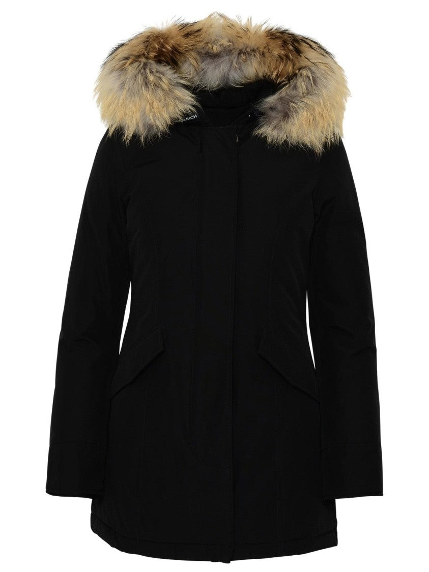 Woolrich John Rich & Bros Artic Black Cotton Blend Parka