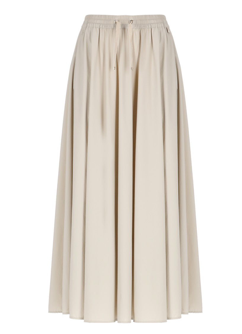 Herno Flowing Beige Maxi Skirt