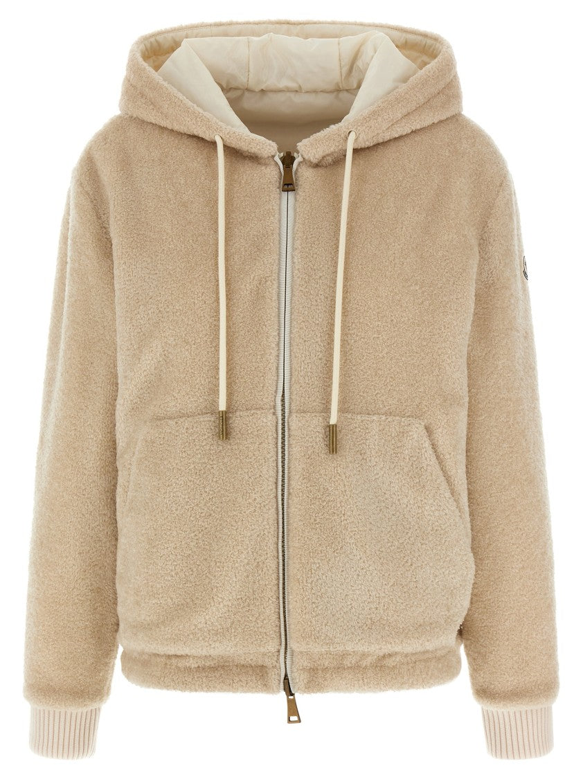 Moncler Reversible Teddy-Effect Fleece And Nylon Hoodie